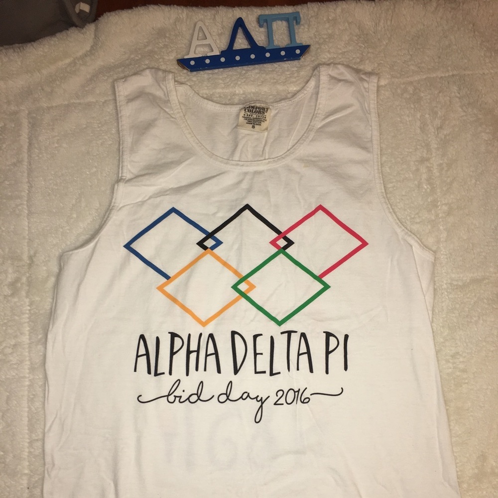 Alpha Delta Pi bid day tank top